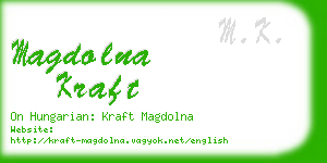 magdolna kraft business card